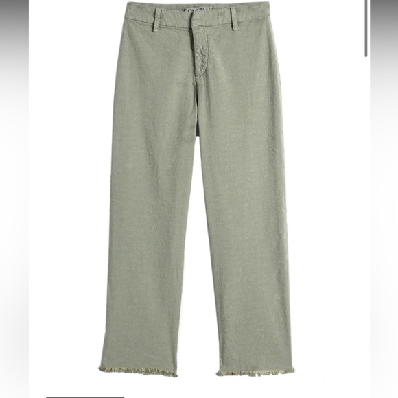 Frank & Eileen Kinsale Trouser Italian Performance Linen Sage Size 10 - Picture 4 of 9